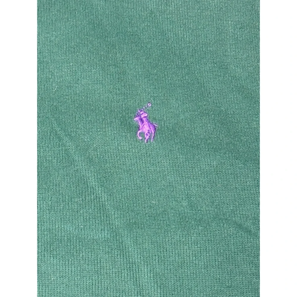Polo Ralph Lauren Men's Green Quarter Zip Pullover‎ Sweatshirt Size XL